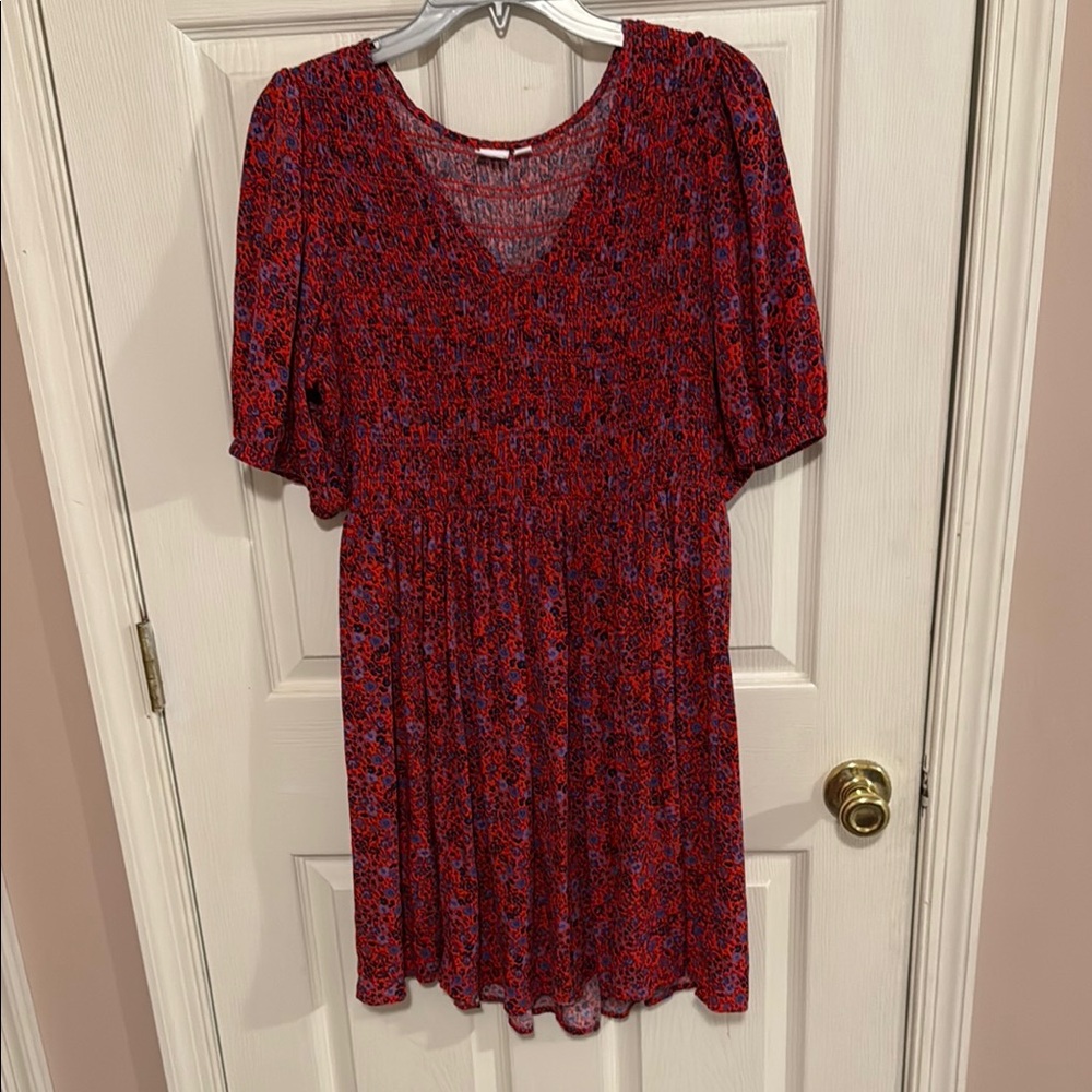 GAP 3/4 Sleeve Floral Dress